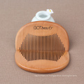 FQ marca de cabello logotipo personalizado personalizado dientes anchos masaje exquisito peine de madera de melocotón